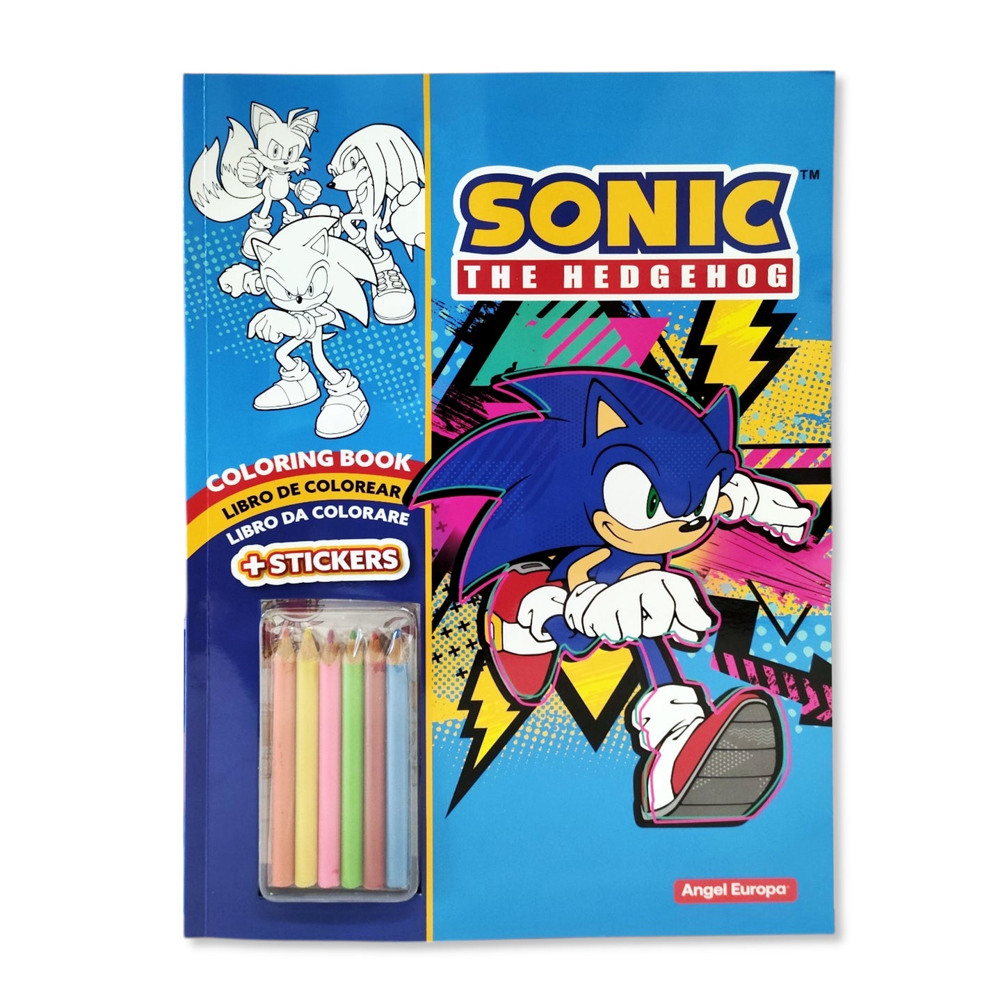 Sonic Colouring Book with Stickers & Pencils
