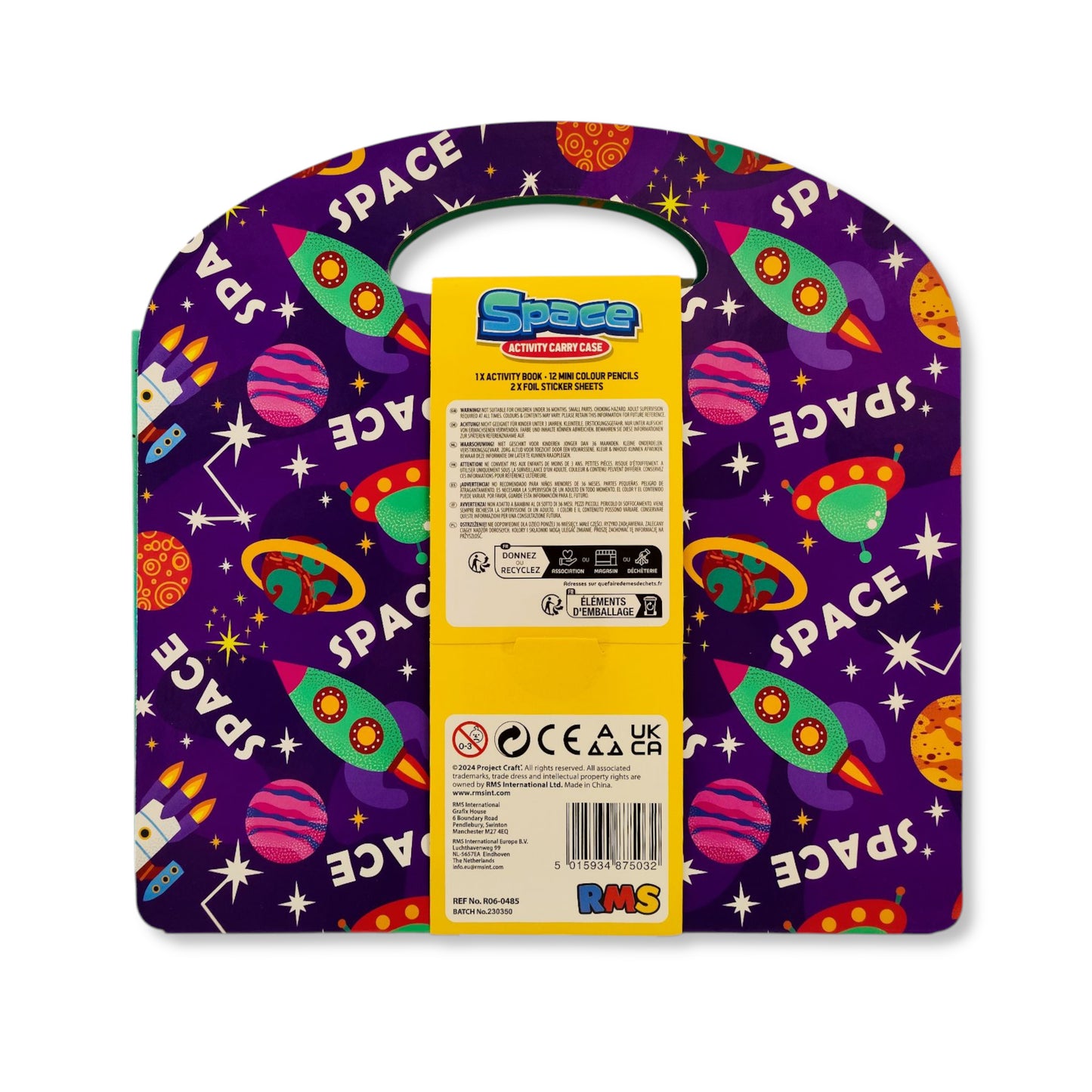 Space Activity Case Contents, Including Activity Book & Foil Stickers