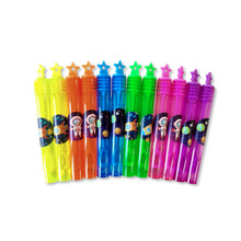 Space Themed Neon Bubble Wands with Star Topper - Anilas UK