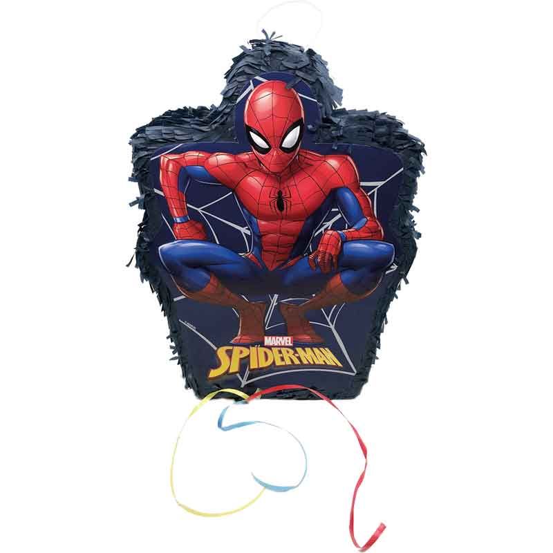 3D Spider-Man World Of Webs Paper Pinata 35x26x8cm FSC-certified with web-slinging design