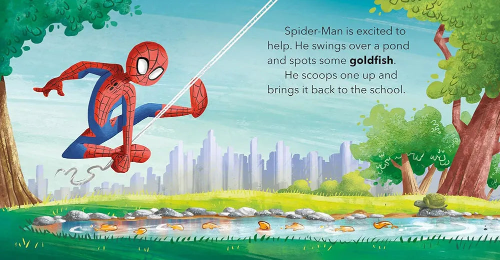 Story page from Spider-Man's First Mission book