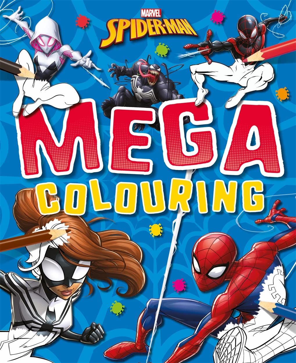 Marvel Spider-Man Mega Colouring book cover