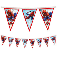 Spider-Man Crime Fighter Reusable Triangle Flag Banner for kids’ parties