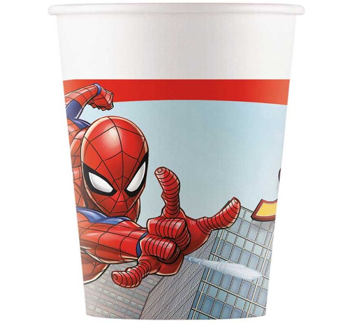 Spiderman Paper Cups (Pack of 8) - Anilas UK