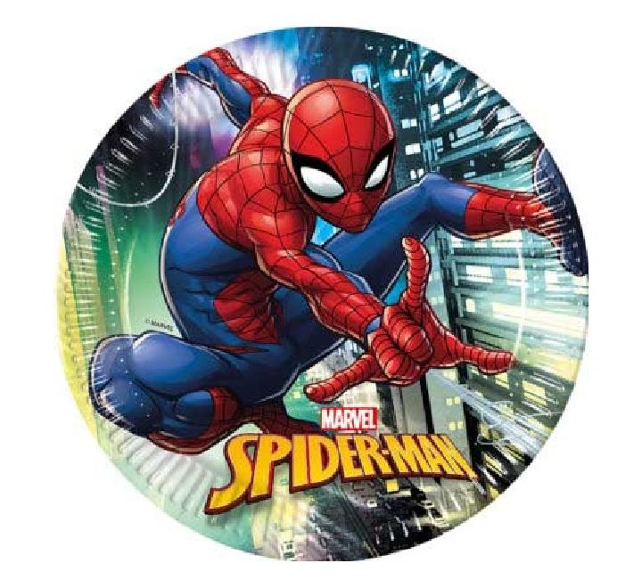 Spiderman Paper Plates - 23cm ( Pack of 8)