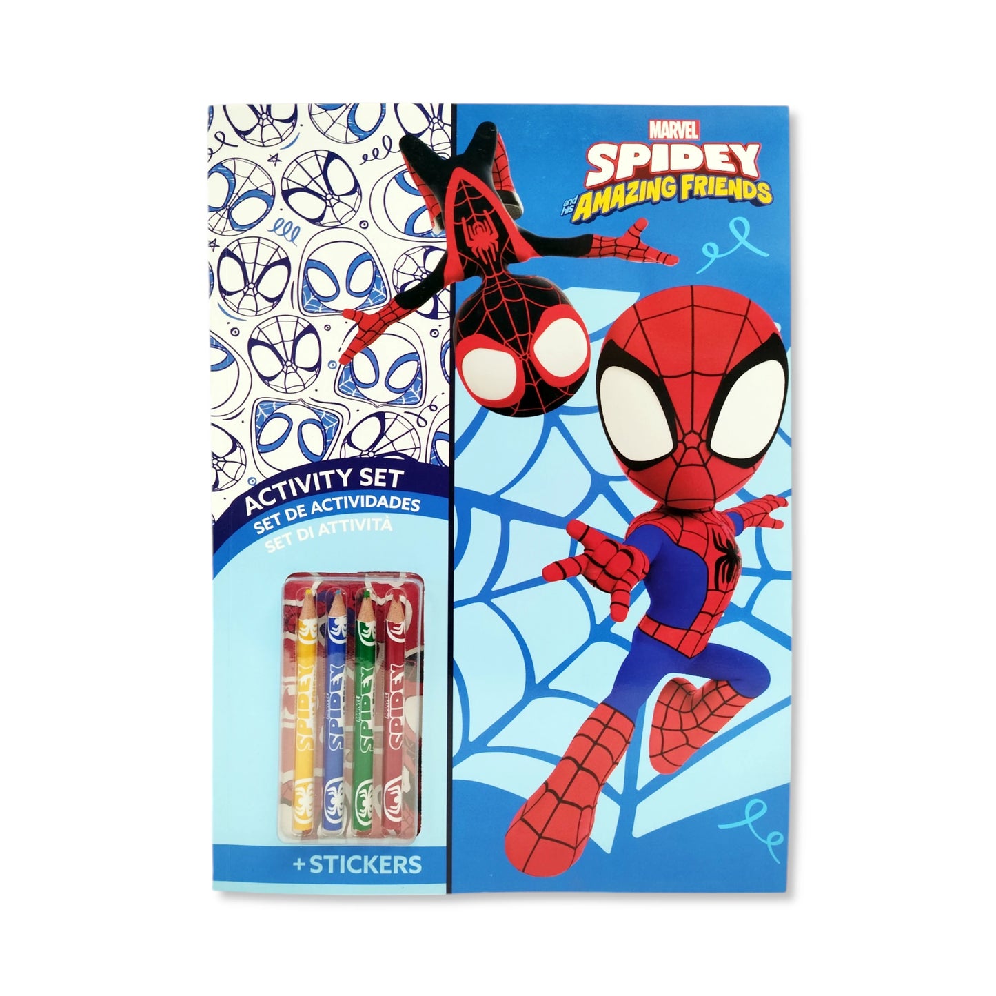 Spidey and his Amazing Friends Colouring Book with Stickers & Pencils