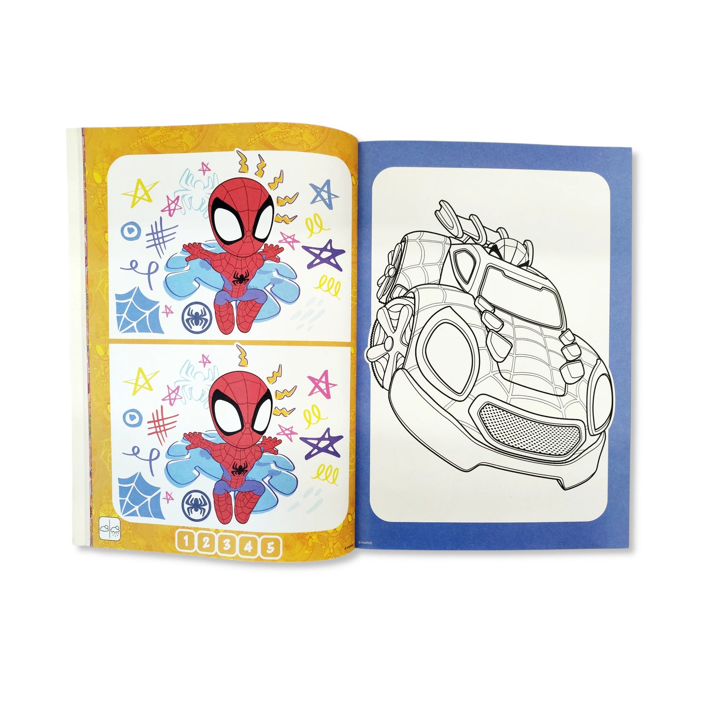 Spidey and his Amazing Friends Colouring Book with Stickers & Pencils