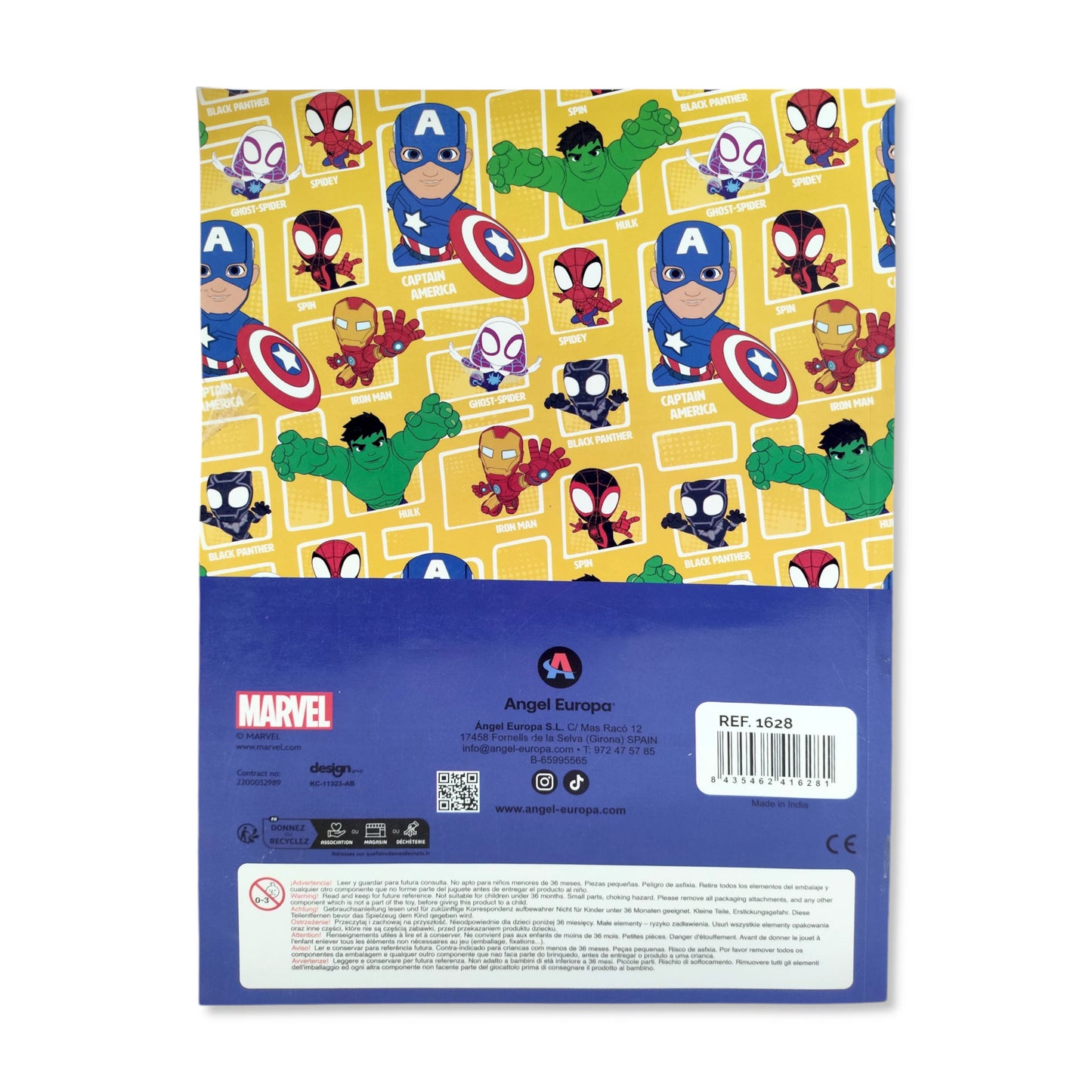 Marvel Spidey Colouring Book with Stickers & Pencils