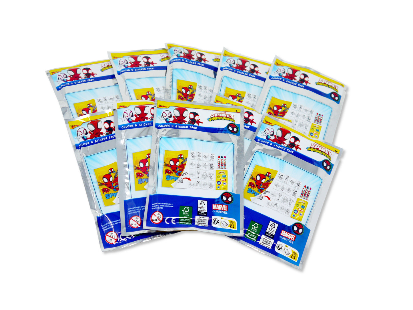 Marvel Spidey Colour & Sticker Activity Packs for Party Bags - Anilas UK