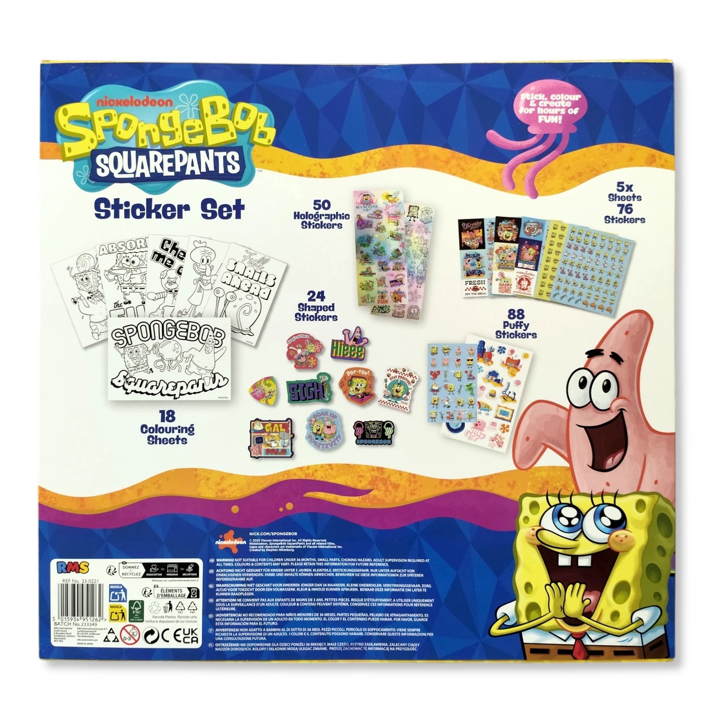 Spongebob Sticker Set 500 Pcs