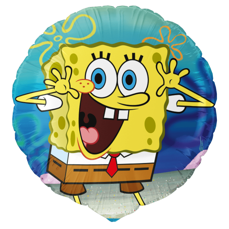 SpongeBob Party Foil Balloon 46cm with fun underwater designs