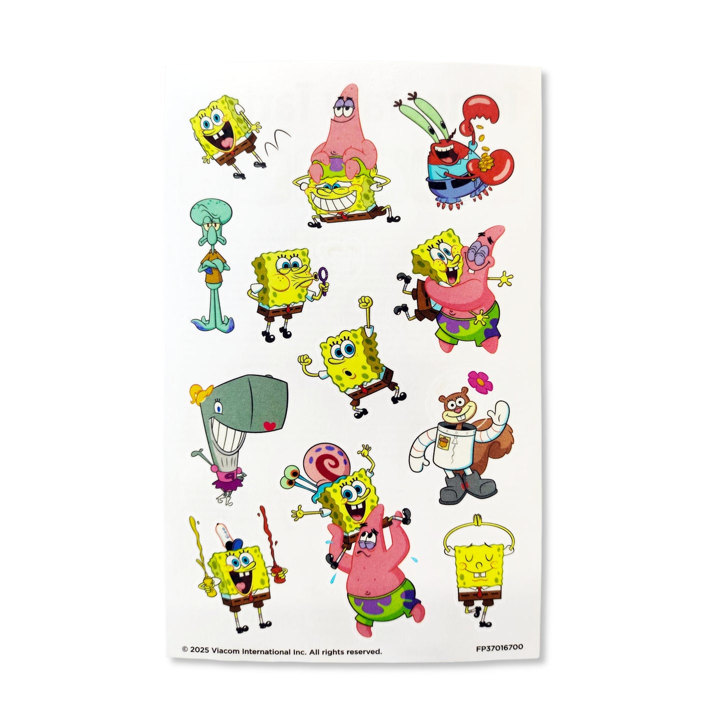 Sponge-Bob Squarepants Children's Temporary Tattoos