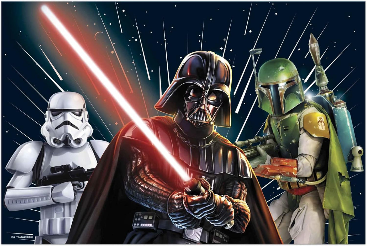 Star Wars Galaxy Plastic Table Cover, 1.8 x 1.2 m, Darth Vader Design for Kids’ Parties