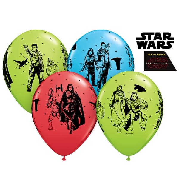 11-inch Star Wars The Last Jedi Latex Balloons in assorted colours