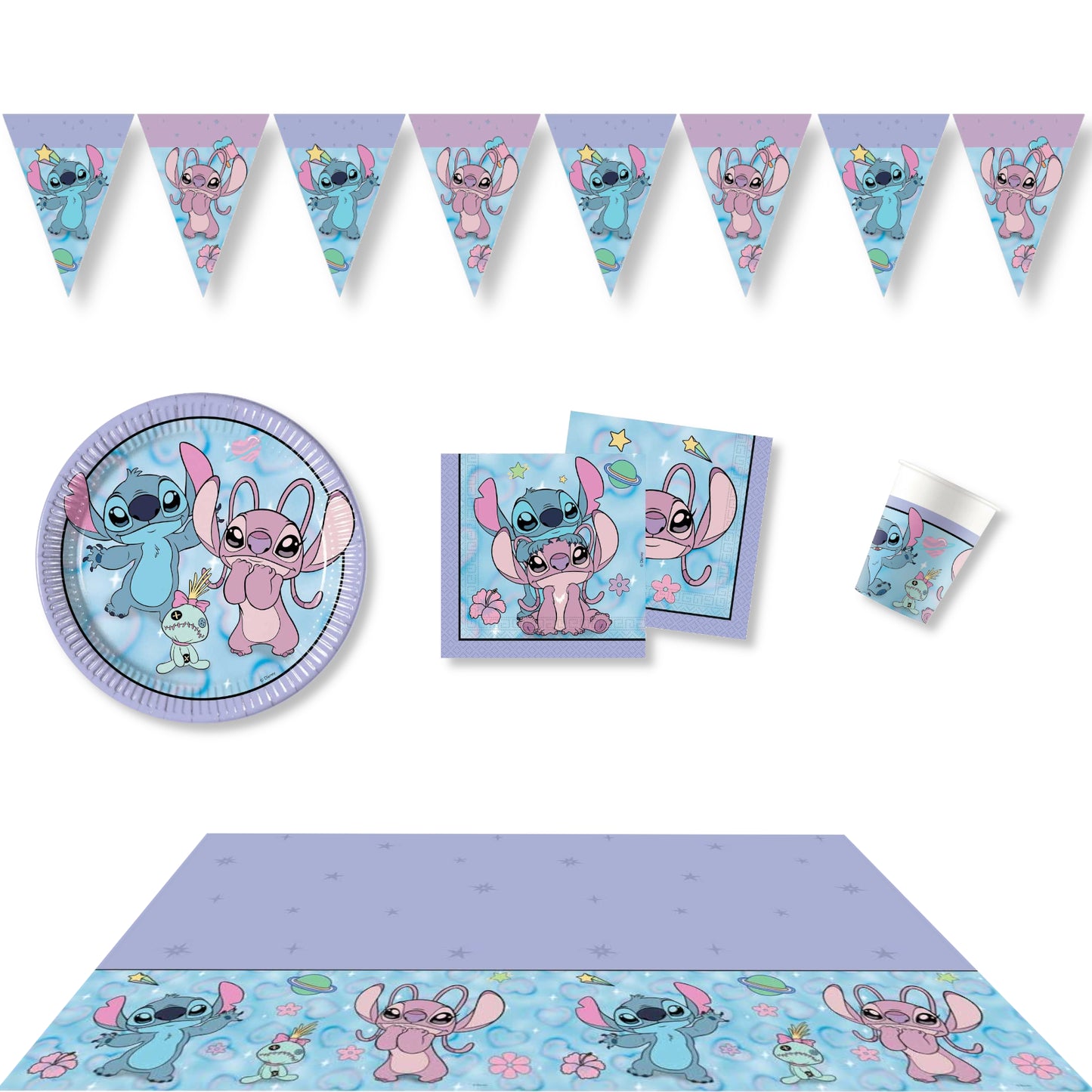 Anila's Stitch and Angel Cute Party Pack for 8 people