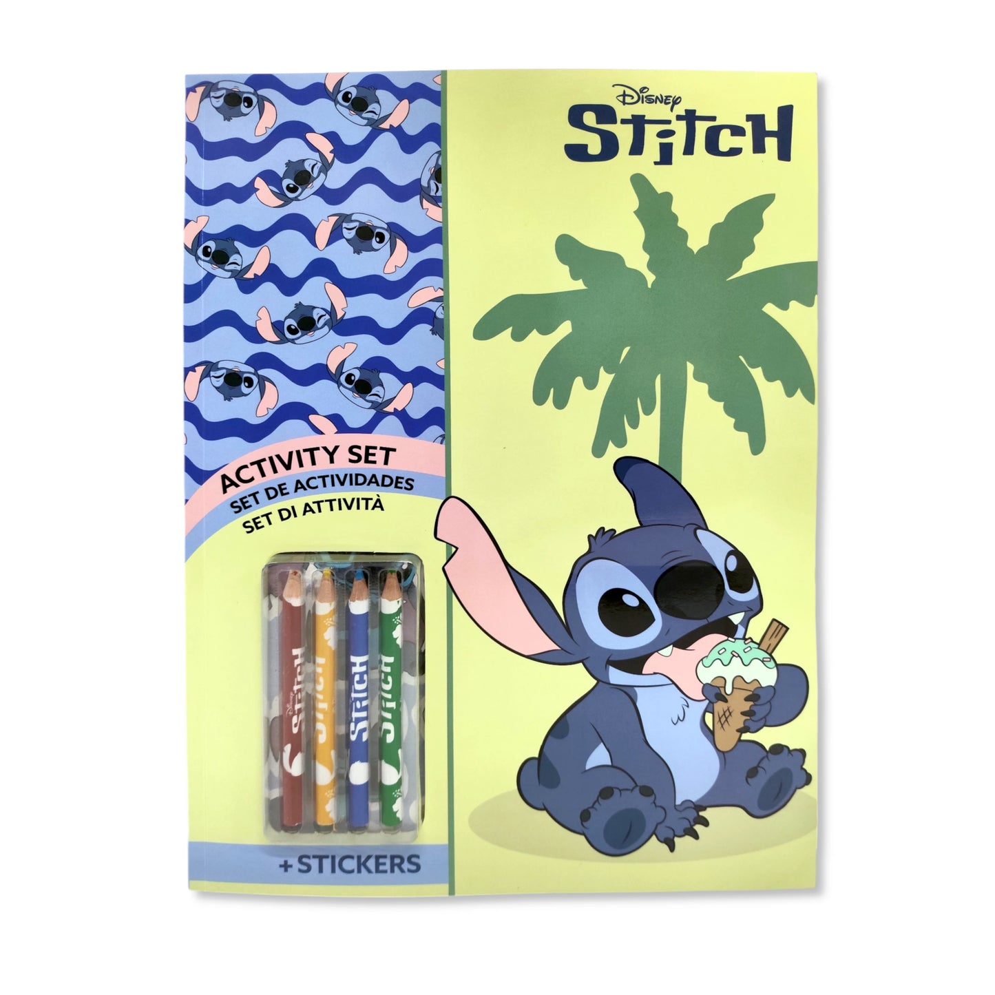 Disney Stitch Colouring Book with Stickers & Pencils