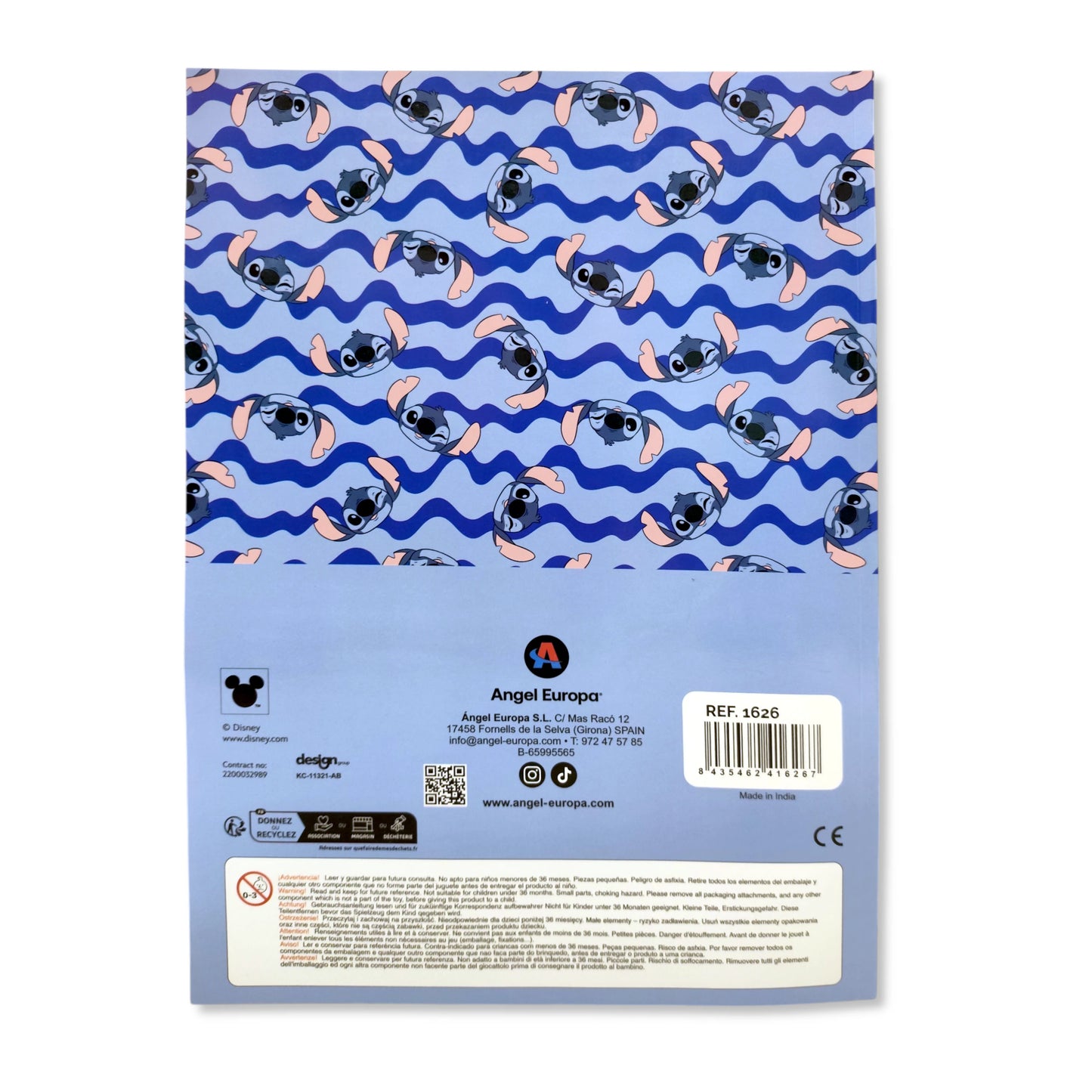 Disney Stitch Colouring Book with Stickers & Pencils
