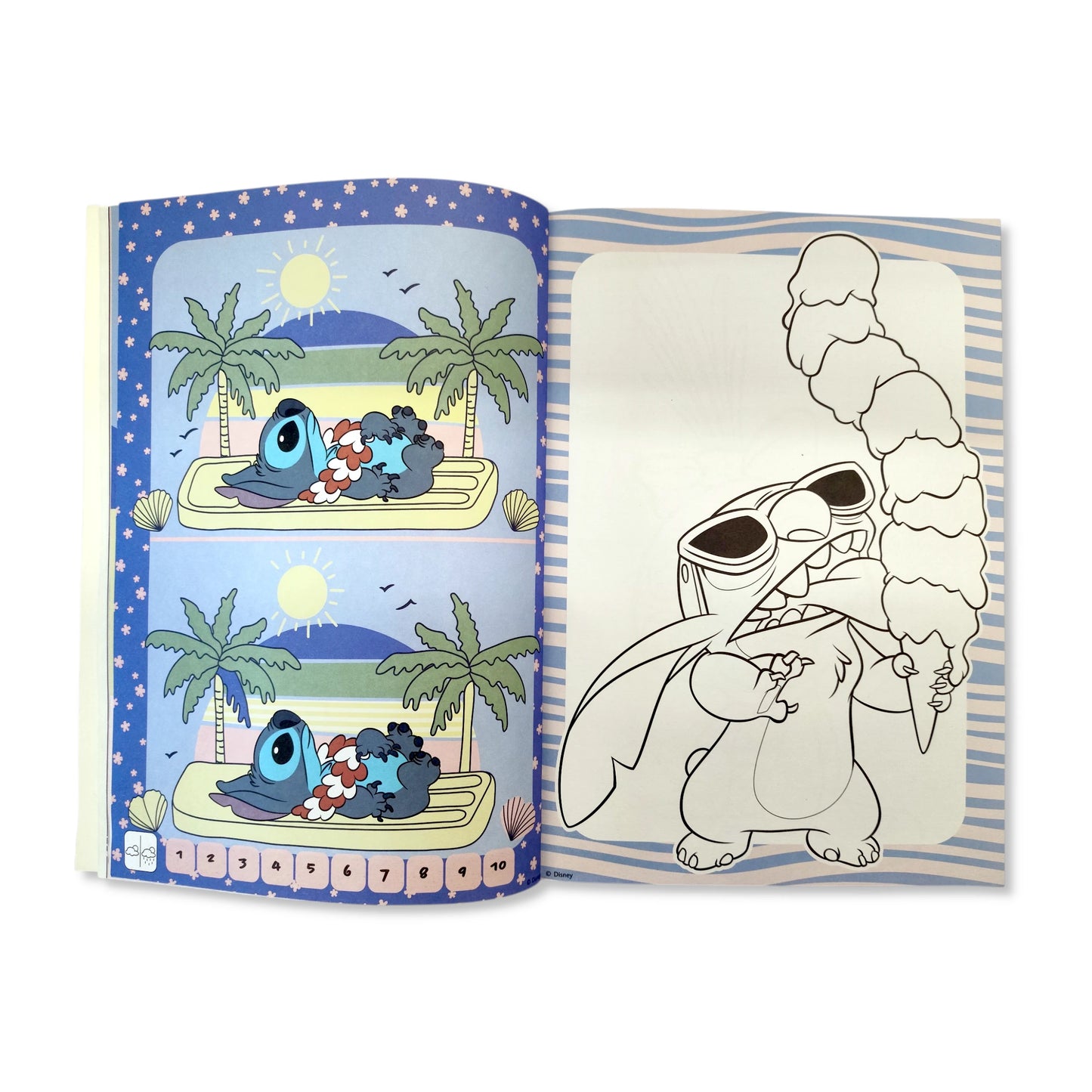 Disney Stitch Colouring Book with Stickers & Pencils