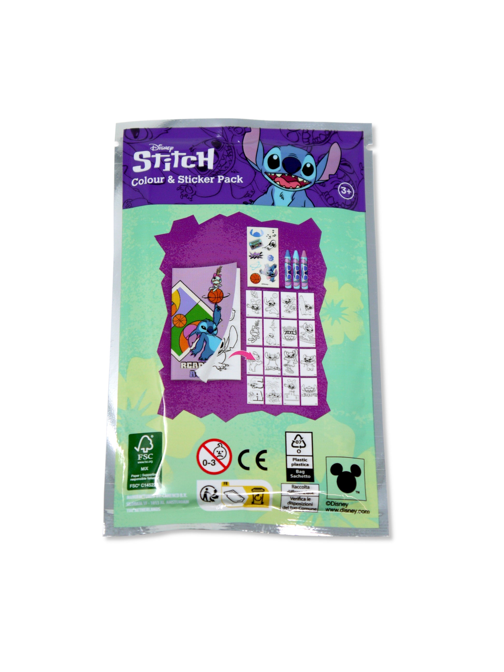 Disney Stitch Colour & Sticker Activity Packs for Party Bags - Anilas UK