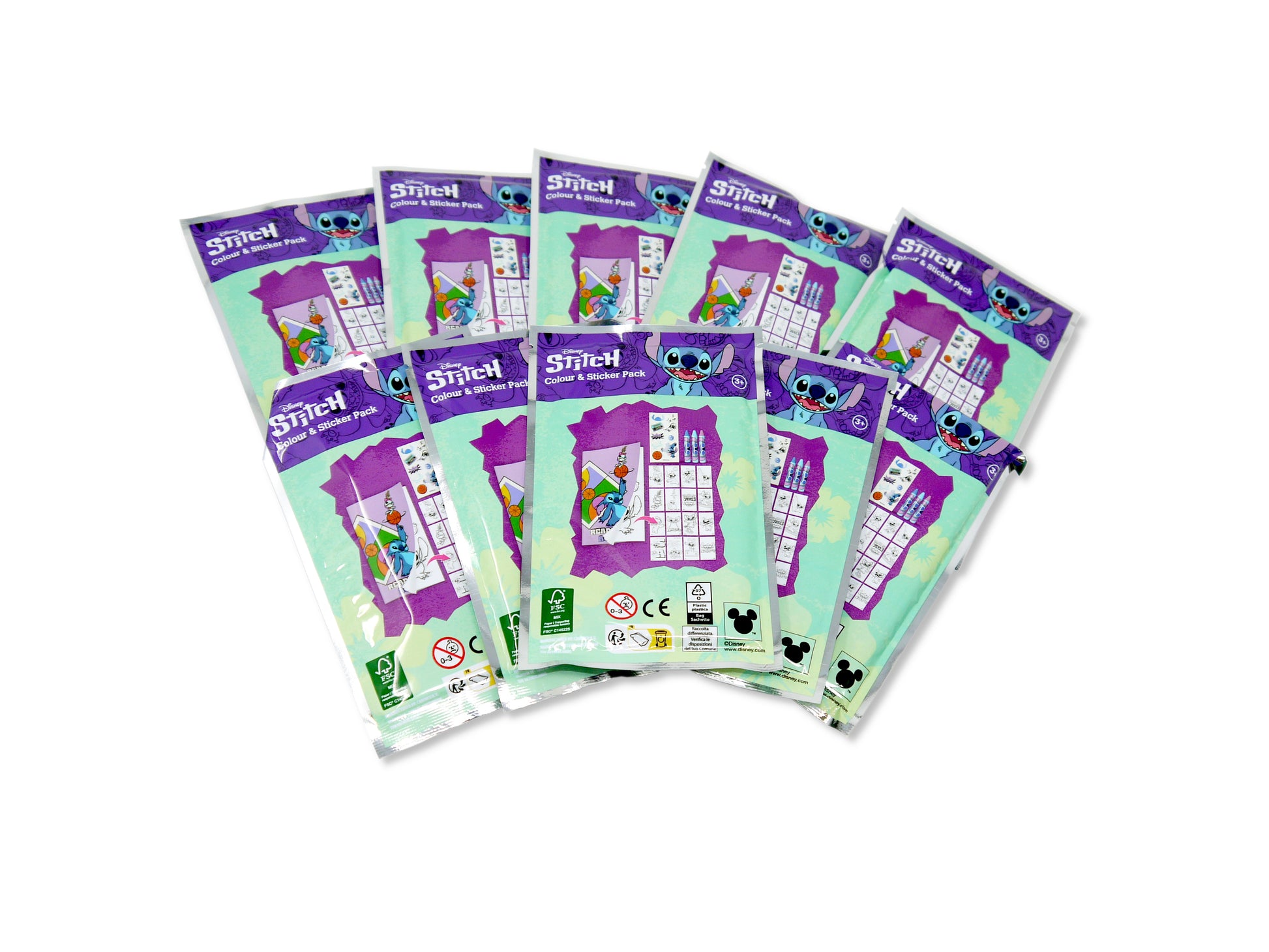 Disney Stitch Colour & Sticker Activity Packs for Party Bags - Anilas UK