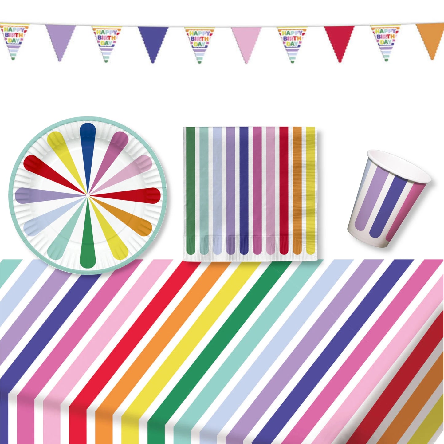 Anila's Stripetastic Party Pack for 8 people - Anilas UK