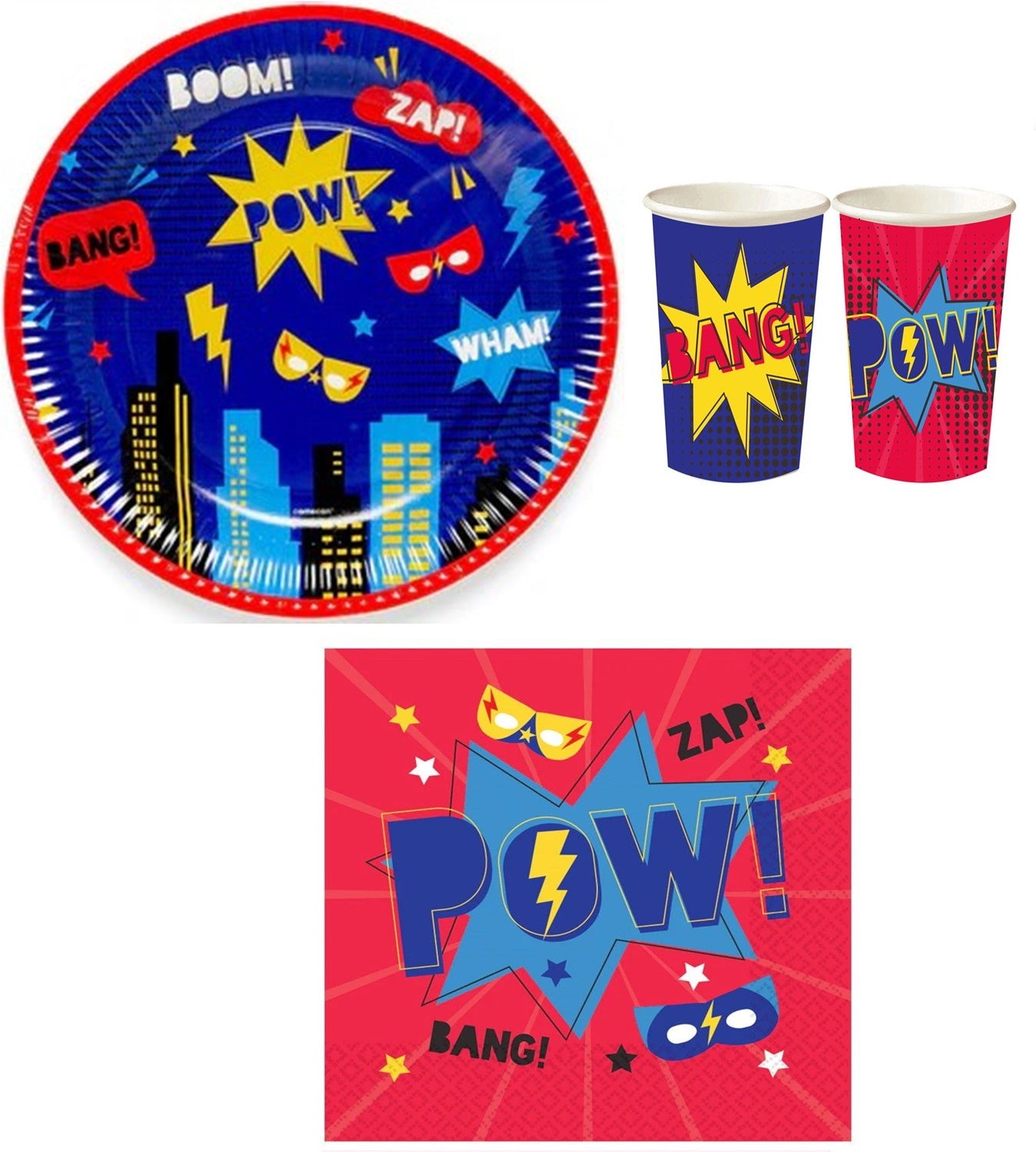 Anila's Superhero Party Pack for 16 people - Anilas UK