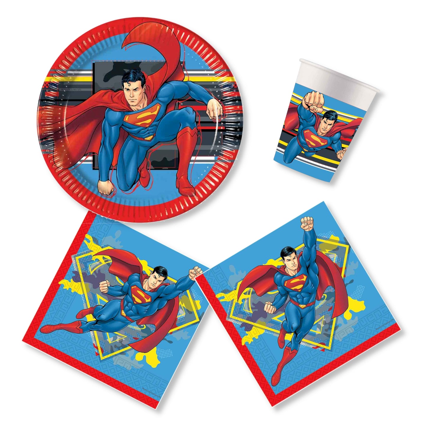 Anila's Superman Party Pack for 16 people - Anilas UK