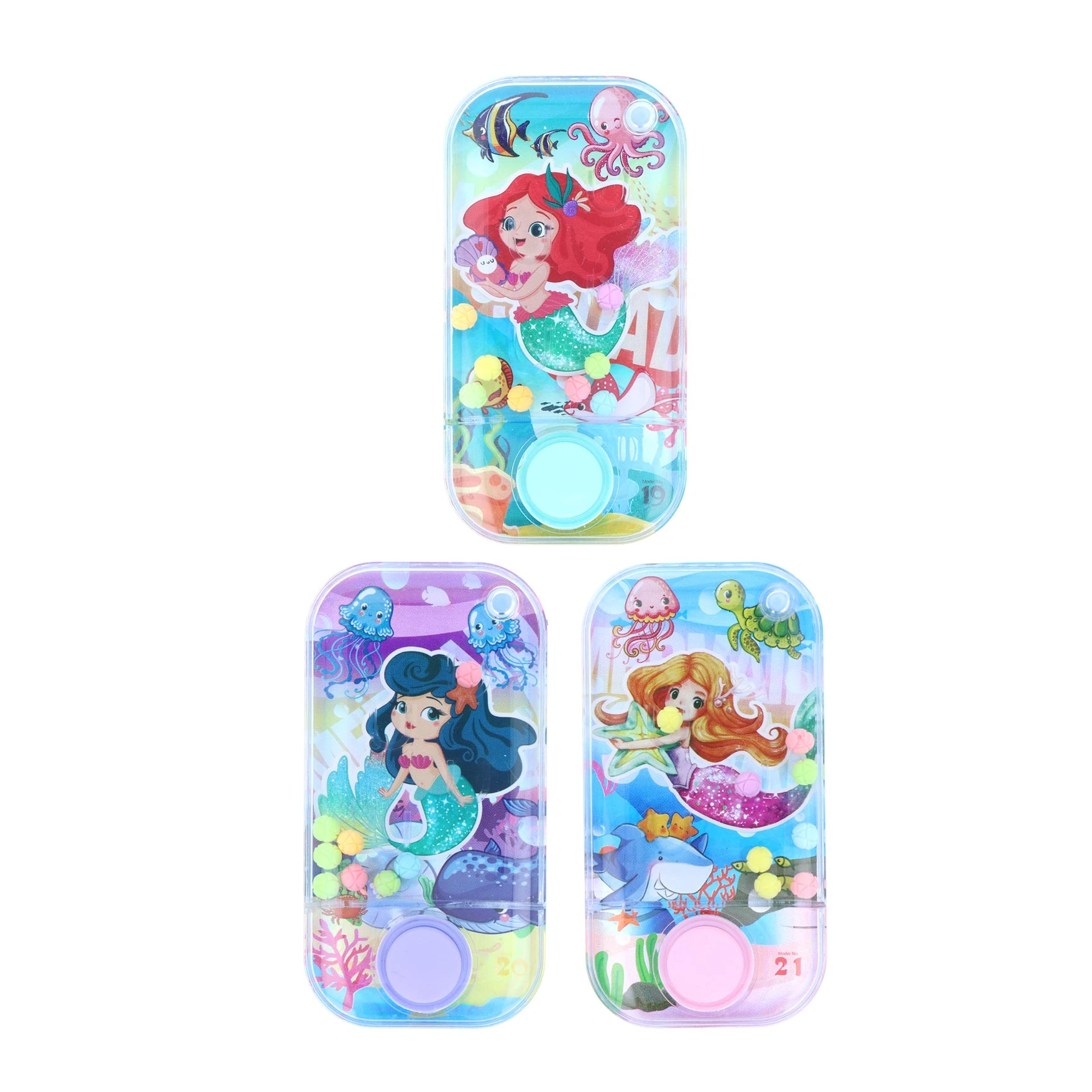 Mini Mermaid Water Game with Balls (11cm x 6cm) 3 Assorted Designs - Anilas UK