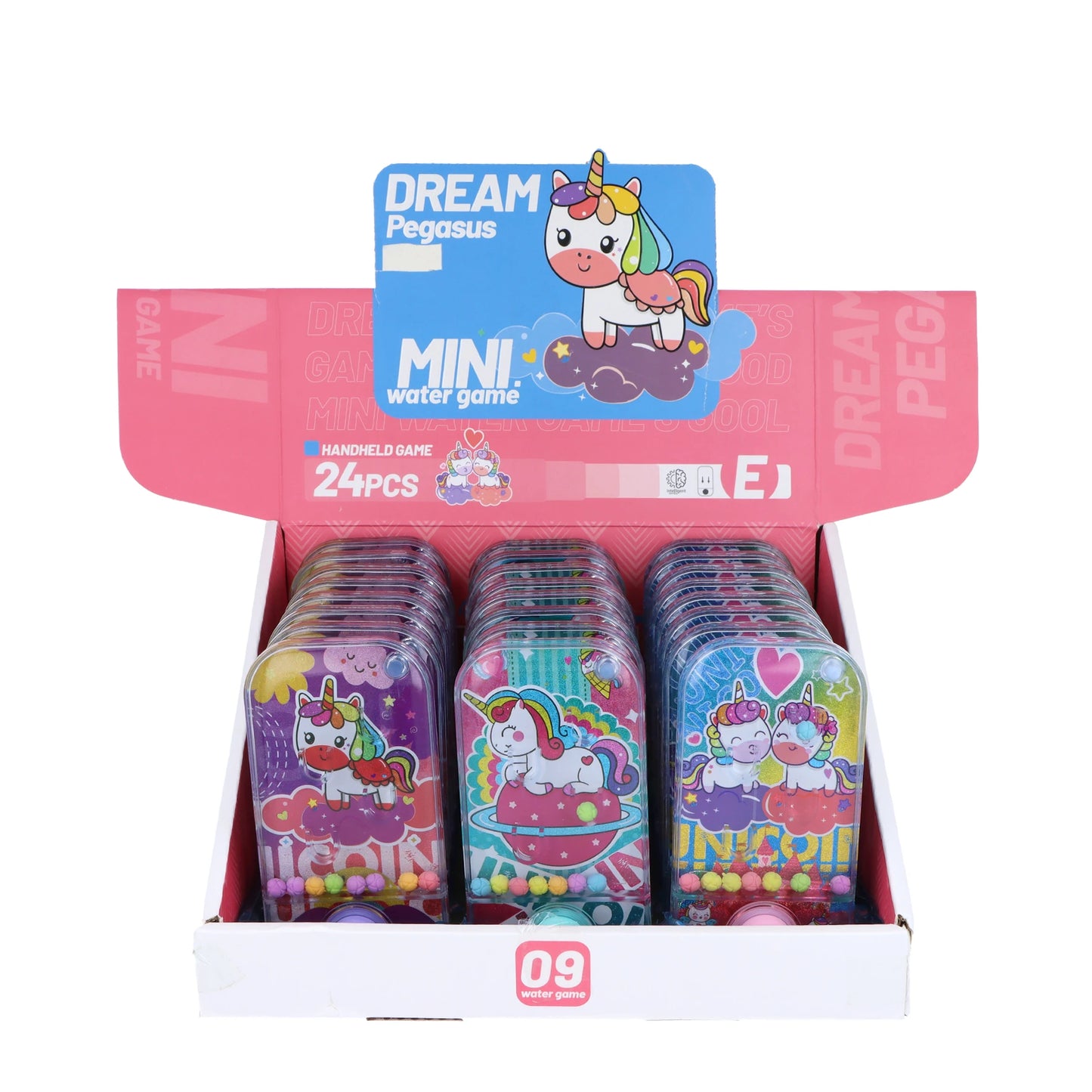 Mini Unicorn Water Game with Balls (11cm x 6cm) 3 Assorted Designs - Anilas UK