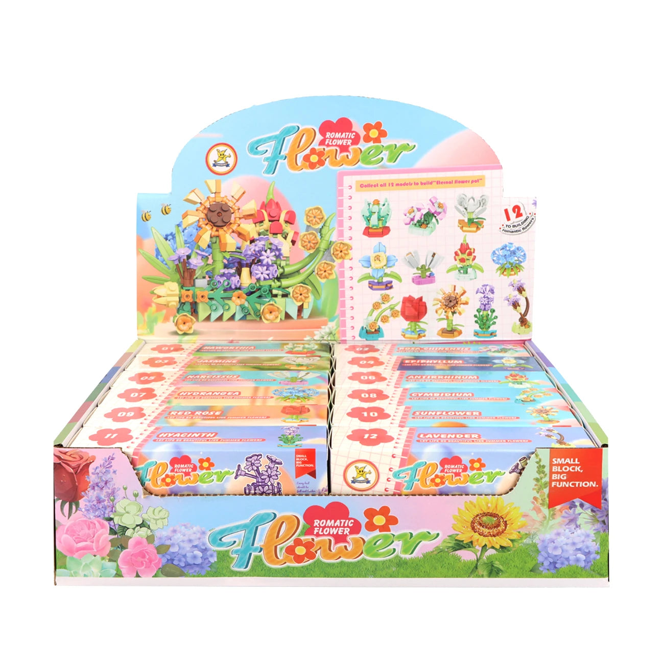 Romantic Flowers Block Kits - Anilas UK