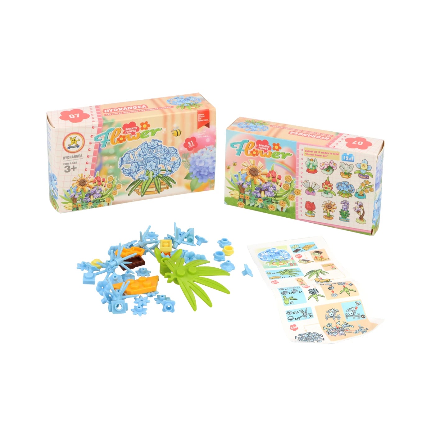 Romantic Flowers Block Kits - Anilas UK