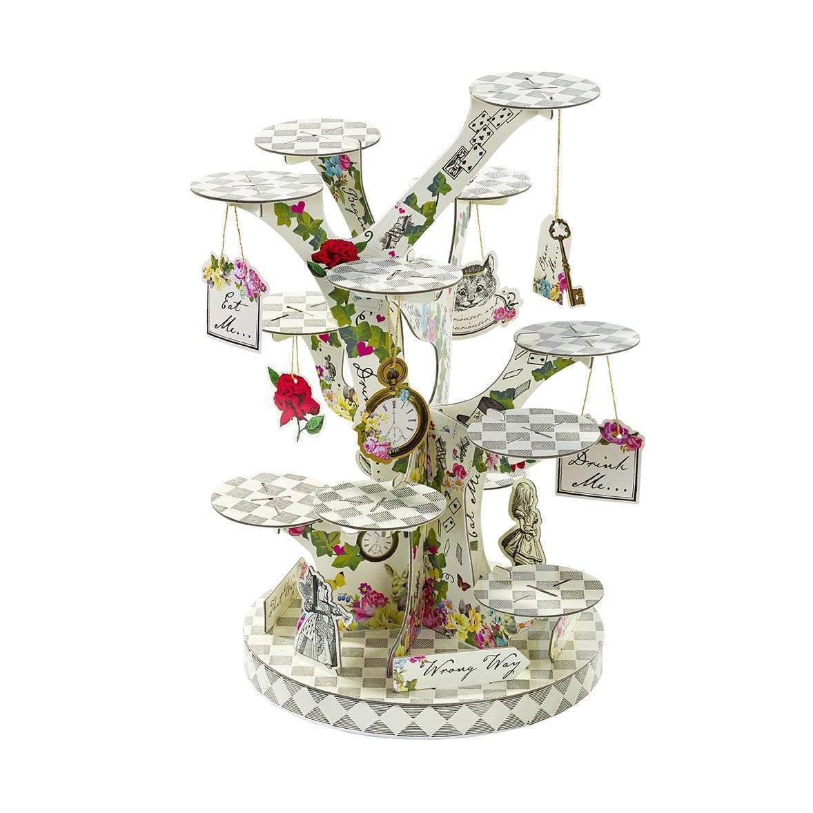 Alice in Wonderland Tree Shaped Cake Stand Party Table Decoration - Anilas UK