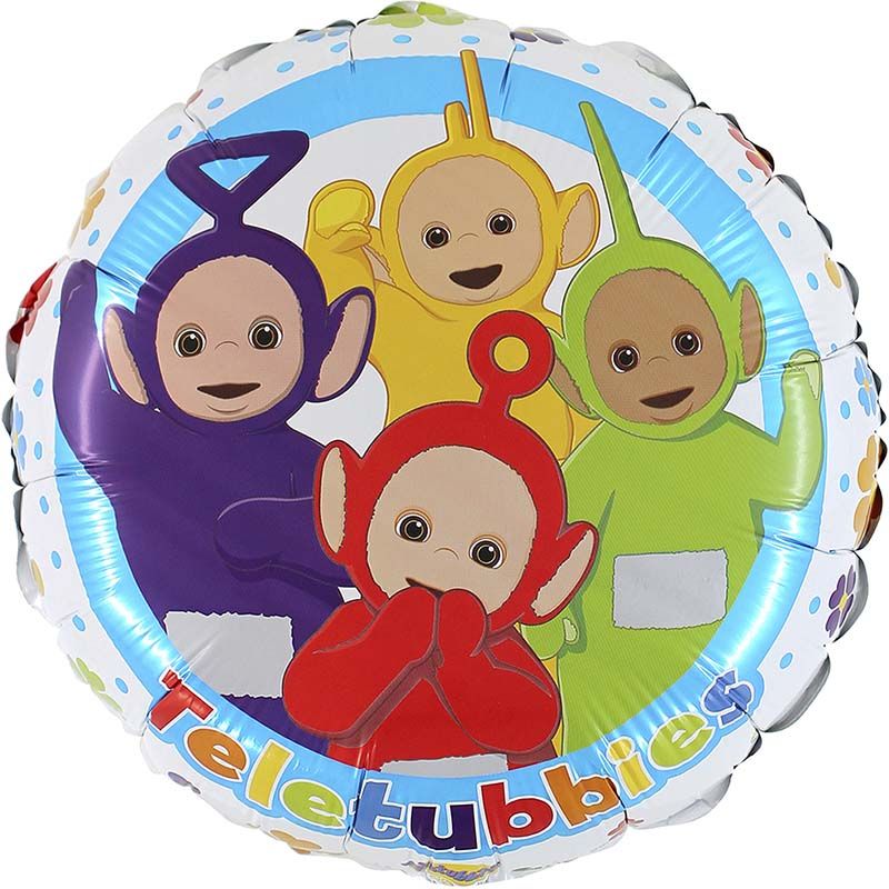 Teletubbies Round Foil Balloon 18 inch uninflated with character design