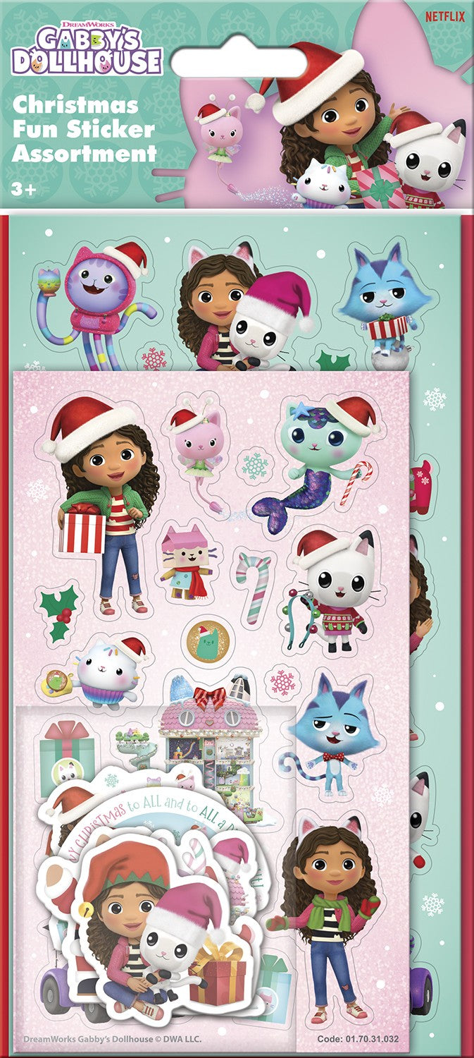 Gabby's Dollhouse Christmas Sticker Assortment - Anilas UK