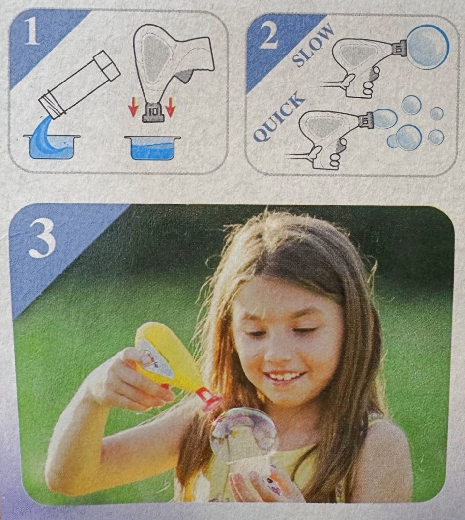 Gabby's Dollhouse Bubble Gun with 60ml Bubble Tub - Anilas UK