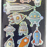 Rockets Themed Prismatic Sticker Sheet - Anilas UK