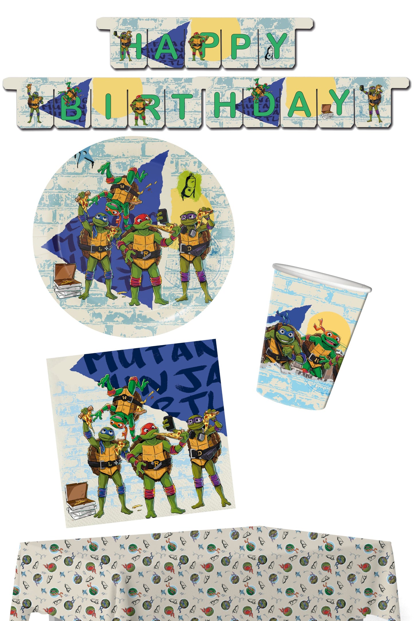 Anila's TMNT Party Pack for 8 people - Anilas UK