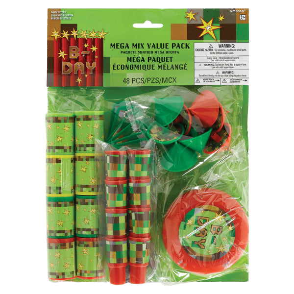 TNT Party! Favour Pack – 48 pieces: whistles, discs, tops, mazes, viewers and keychains