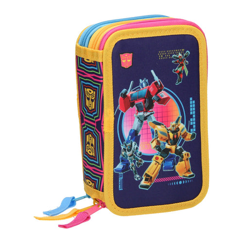 Transformers 3-Compartment Filled Pencil Case for children