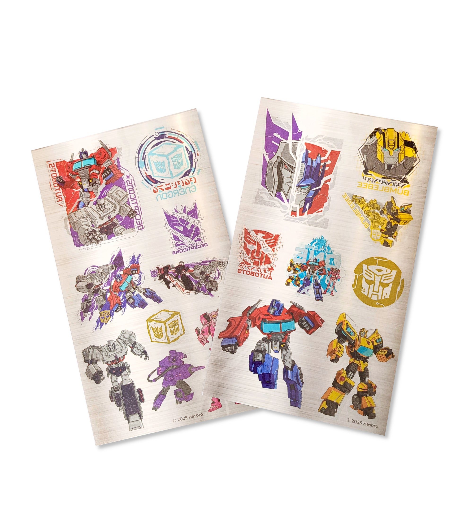 Transformers Temporary Tattoos 17-Pack with 2 sheets of 17 designs