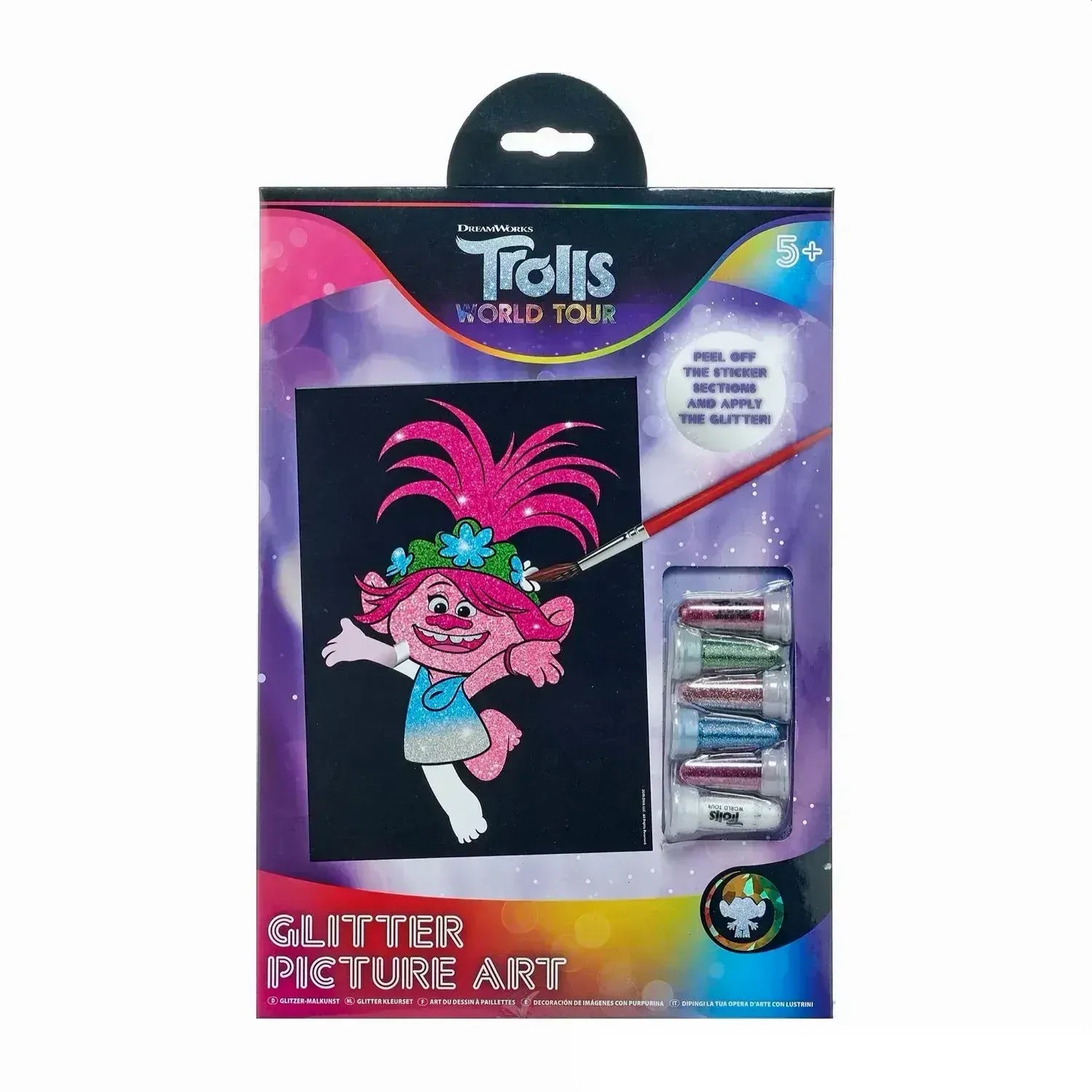Trolls World Glitter Picture Art - Anilas UK
