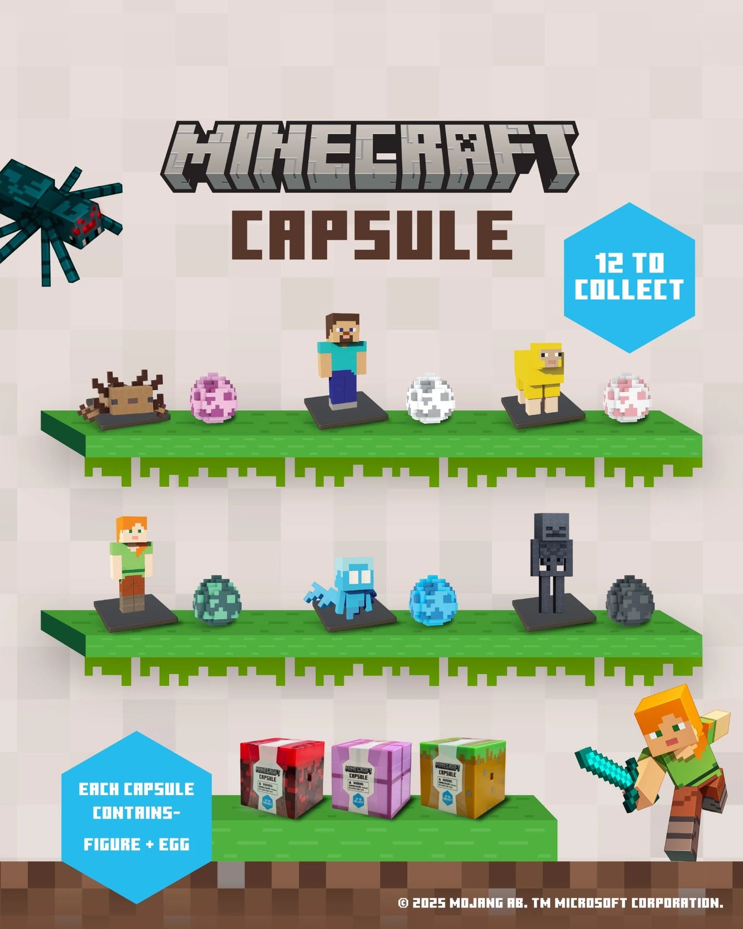 Minecraft Capsule 7cm - Anilas UK