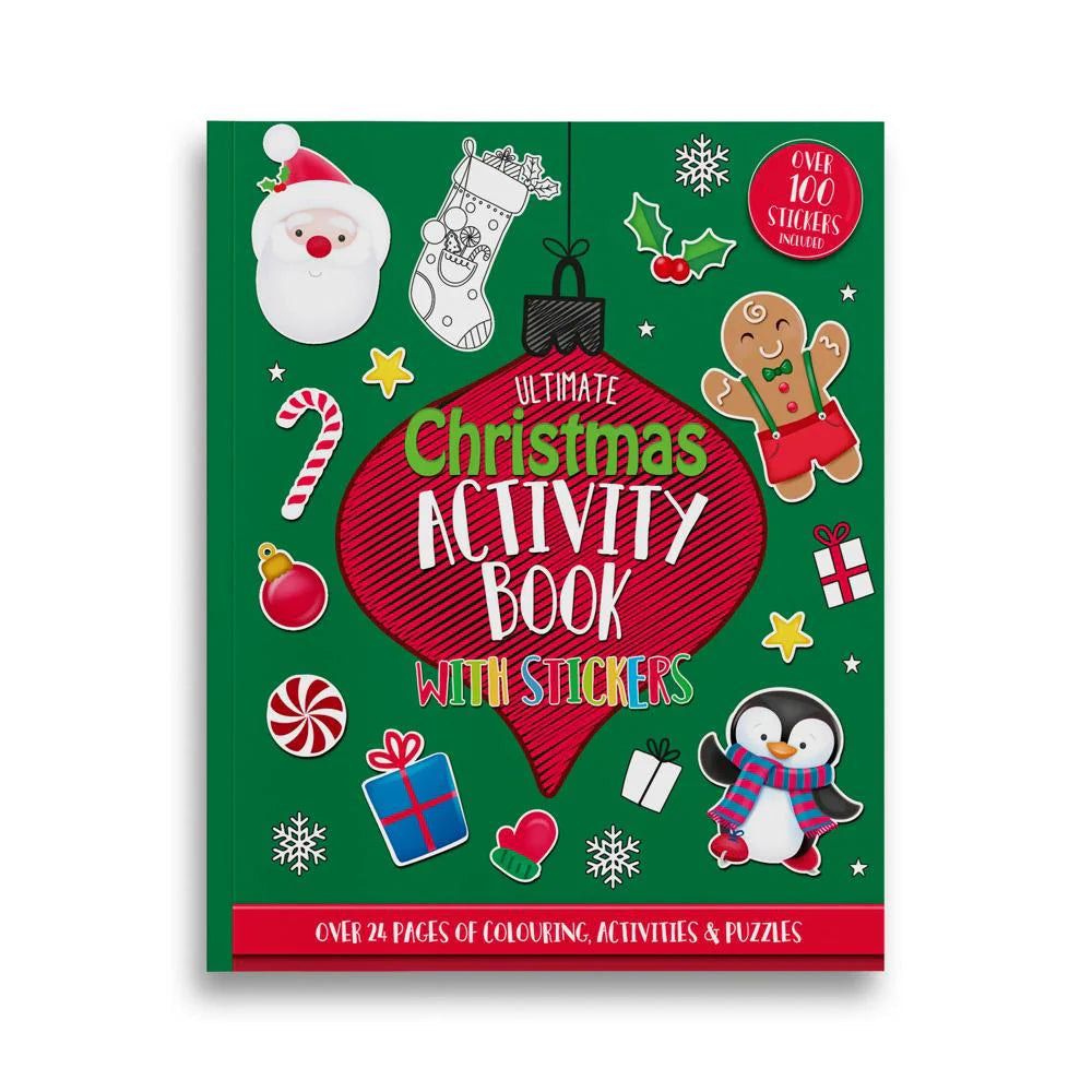 Ultimate Christmas Activity Book with Stickers, 30 cm, 100+ Stickers, 3+