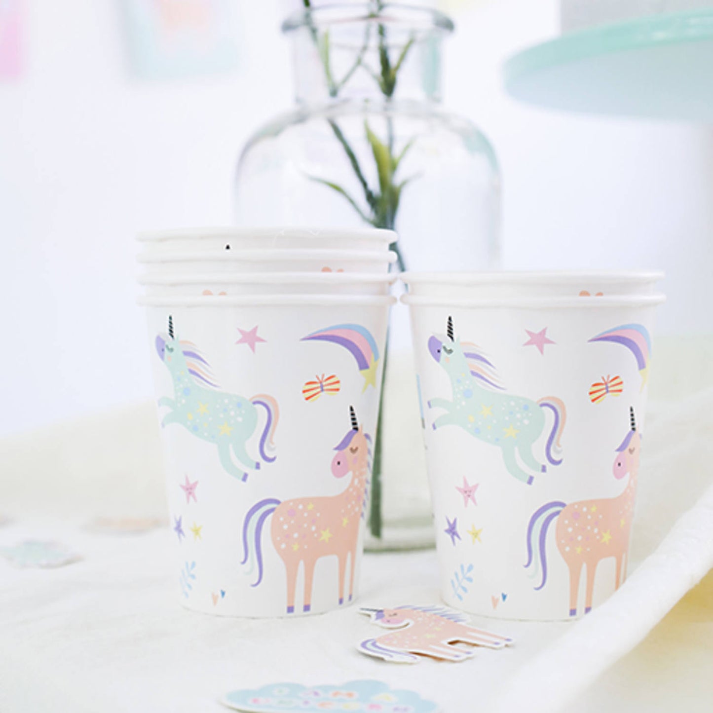 Unicorns & Rainbows Paper Cups (Pack of 6) - Anilas UK
