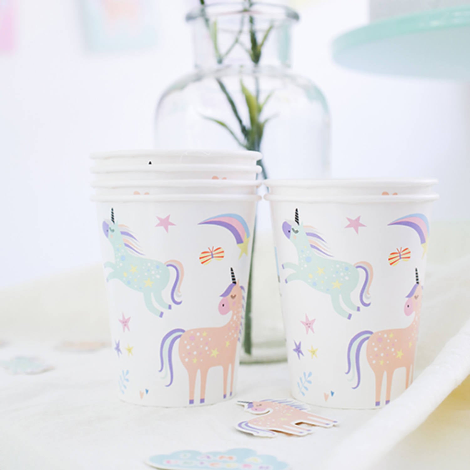 Unicorns & Rainbows Paper Cups (Pack of 6) - Anilas UK