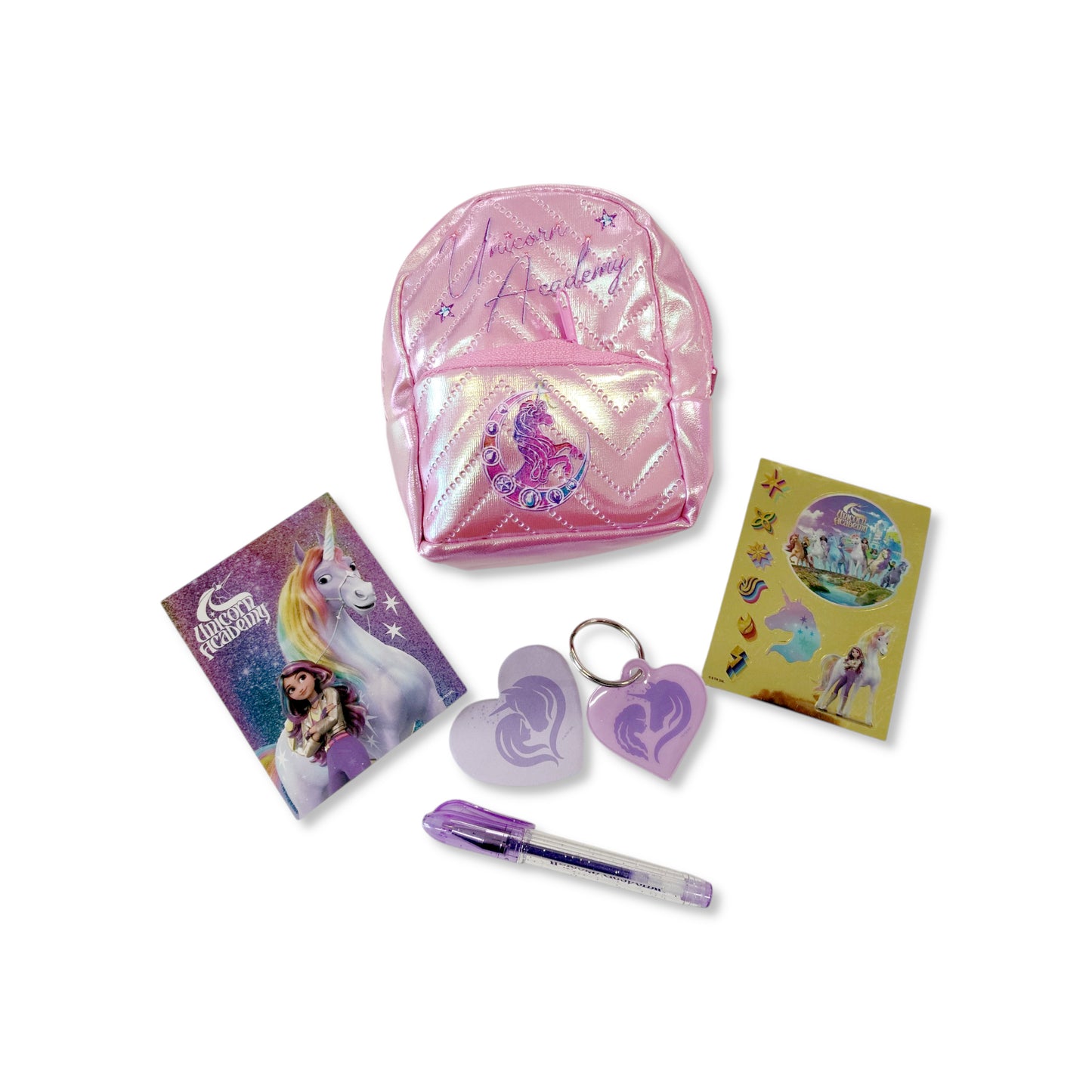 Unicorn Academy Mini Stationery Backpack - 3 Assorted