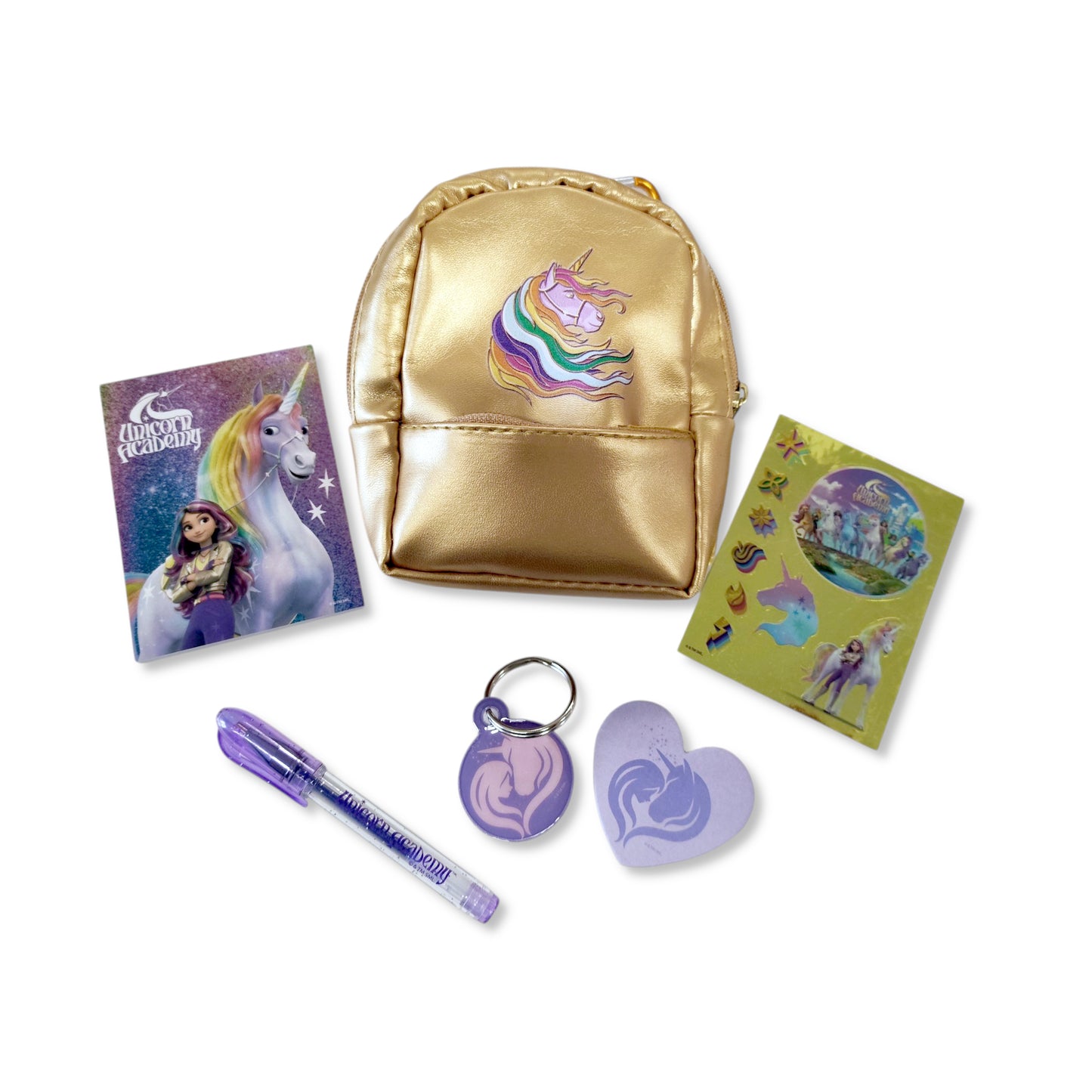 Unicorn Academy Mini Stationery Backpack - 3 Assorted