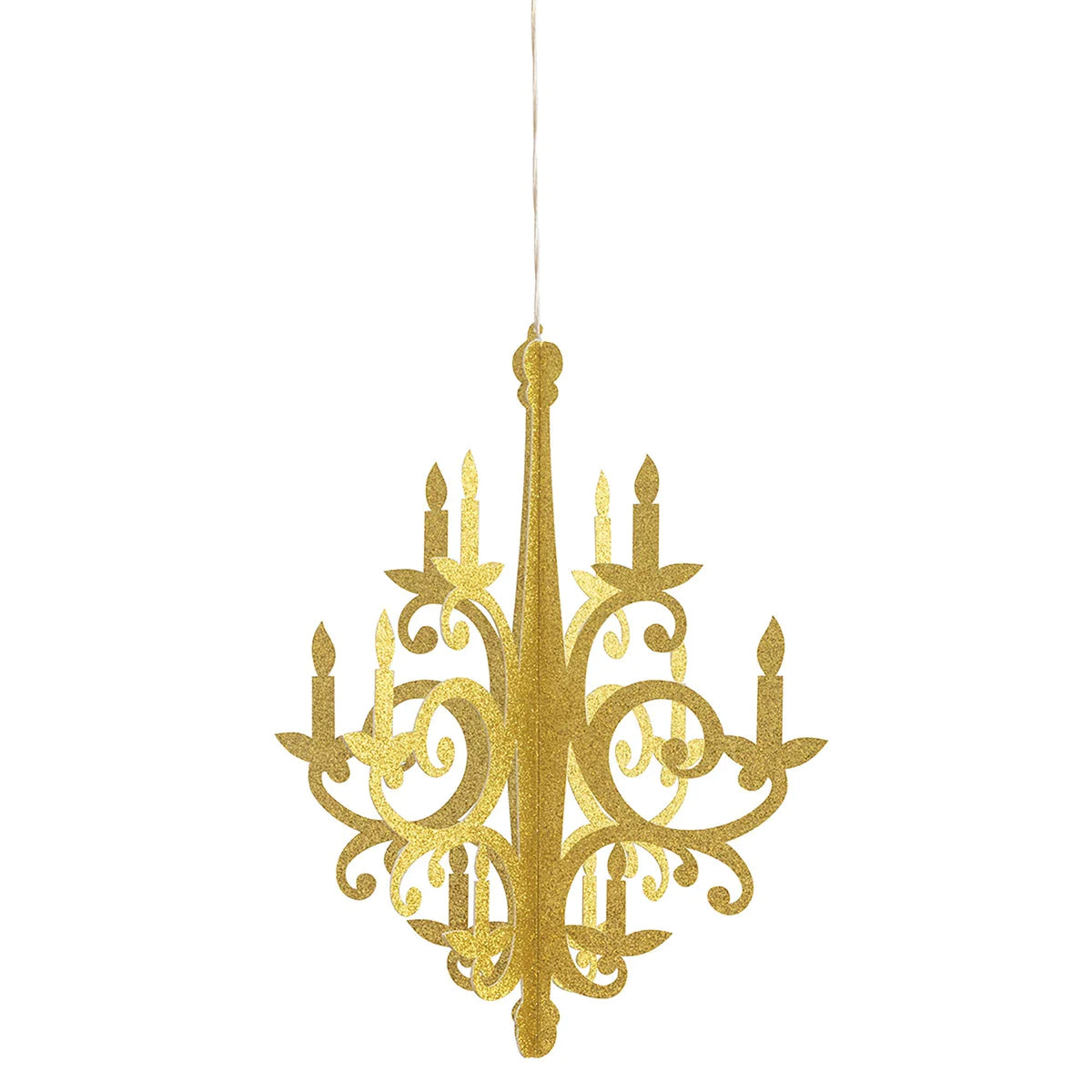 Gold Foil Glitter Chandelier - Anilas UK