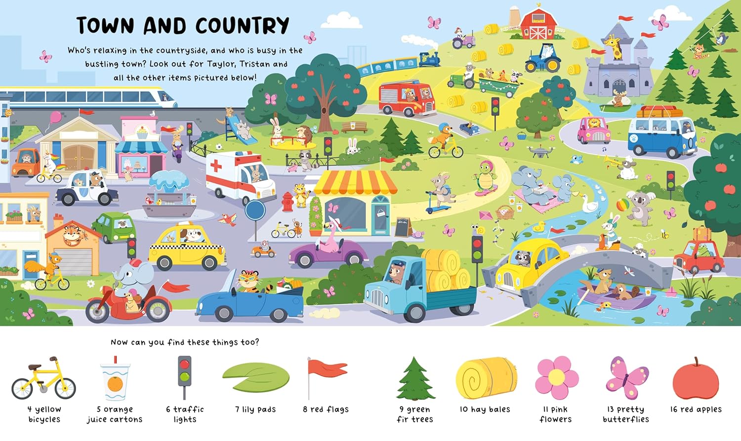 Search-and-find scene from Vehicles 1001 Things book