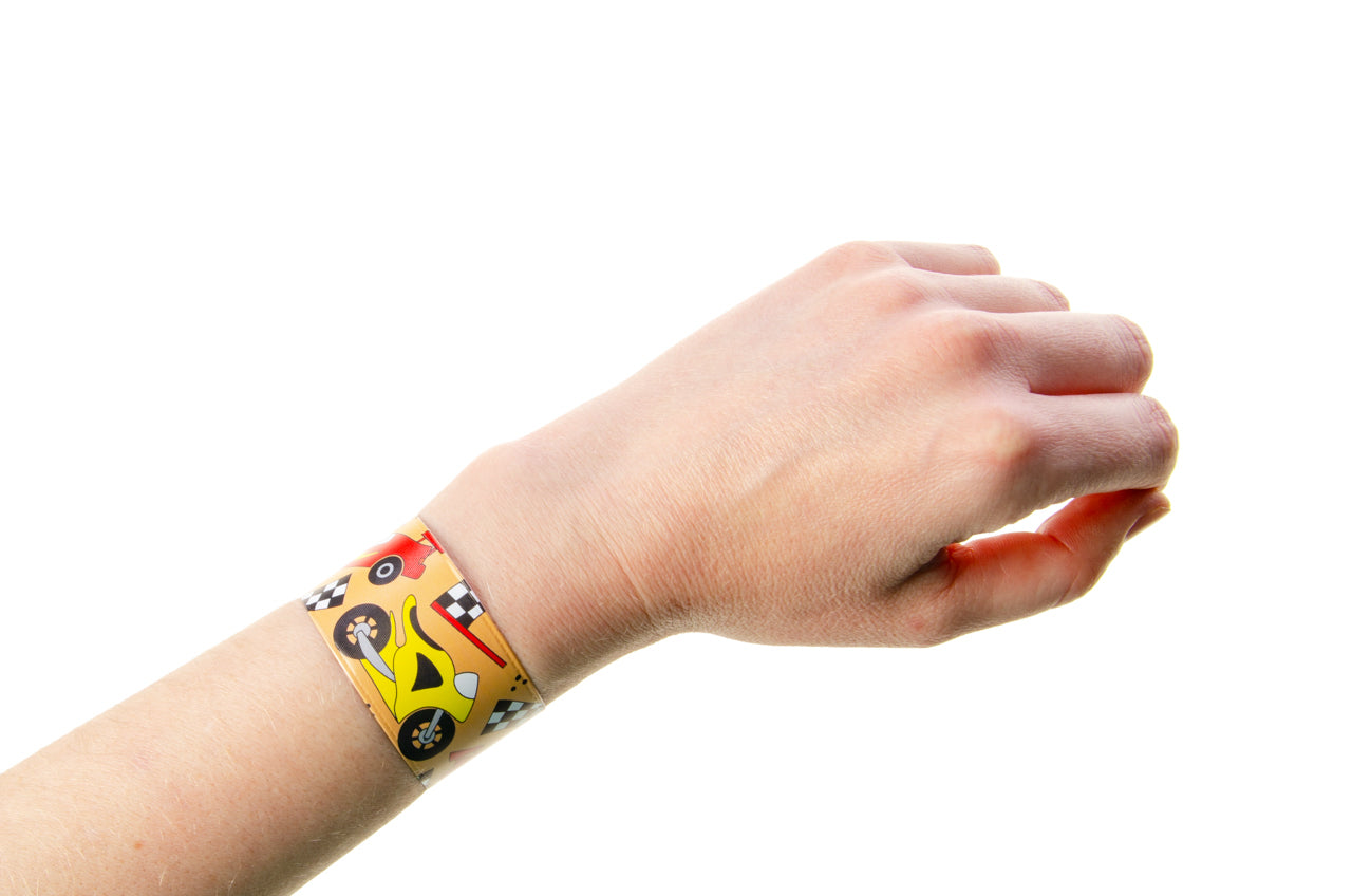 Vehicles Snap Bracelet on Child’s Wrist for Fun Party Favours